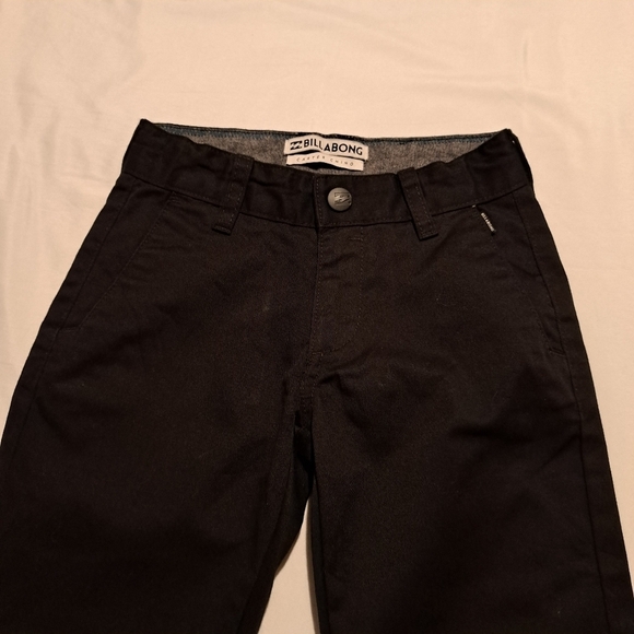 Billabong boys size 5 black chino EUC - Picture 2 of 8